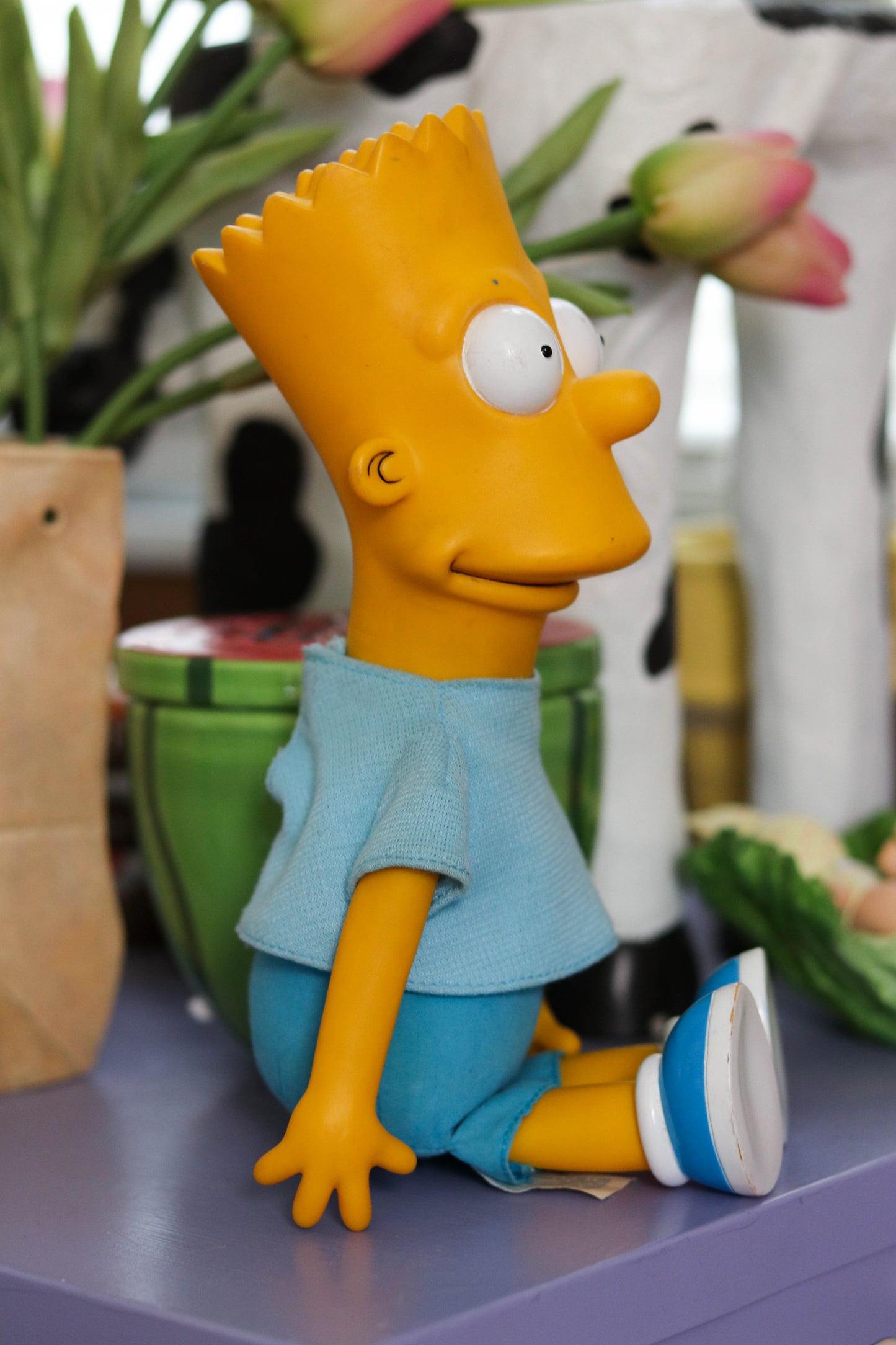 Vintage 90s Bart Simpson Vinyl Plush Doll