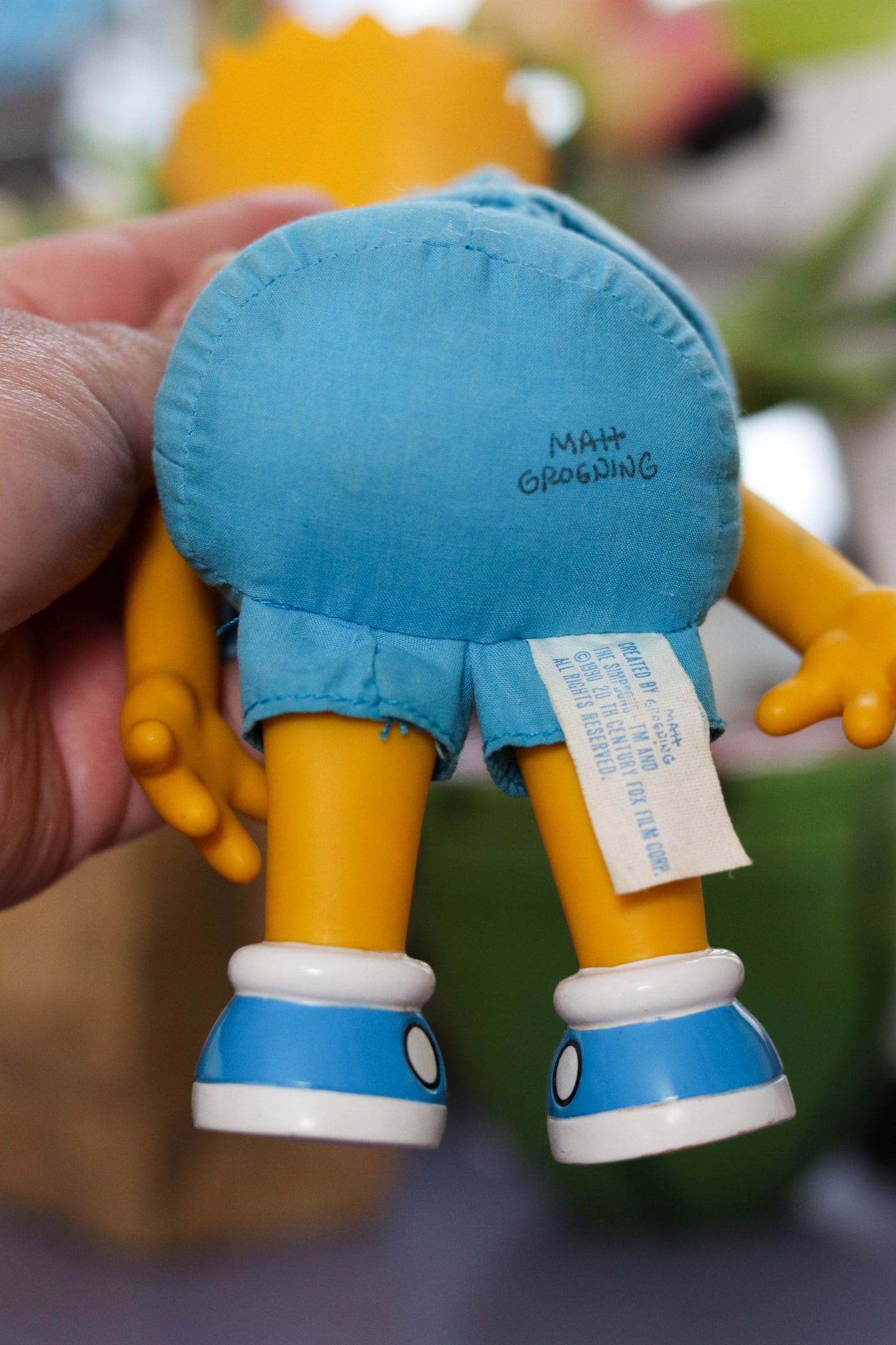 Vintage 90s Bart Simpson Vinyl Plush Doll