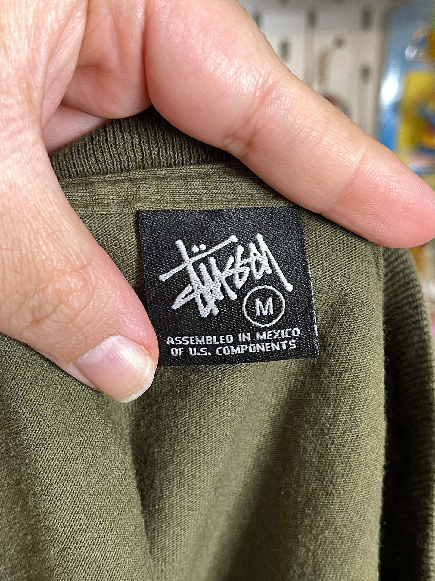 2000s It's All About Me Army Green Graphic Tee Sz M