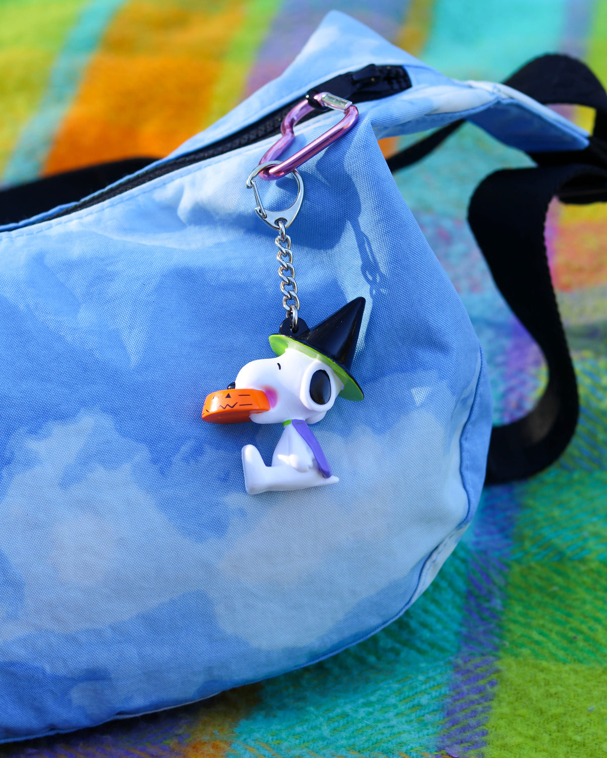 2000s Snoopy Green Witch Keychain + Case