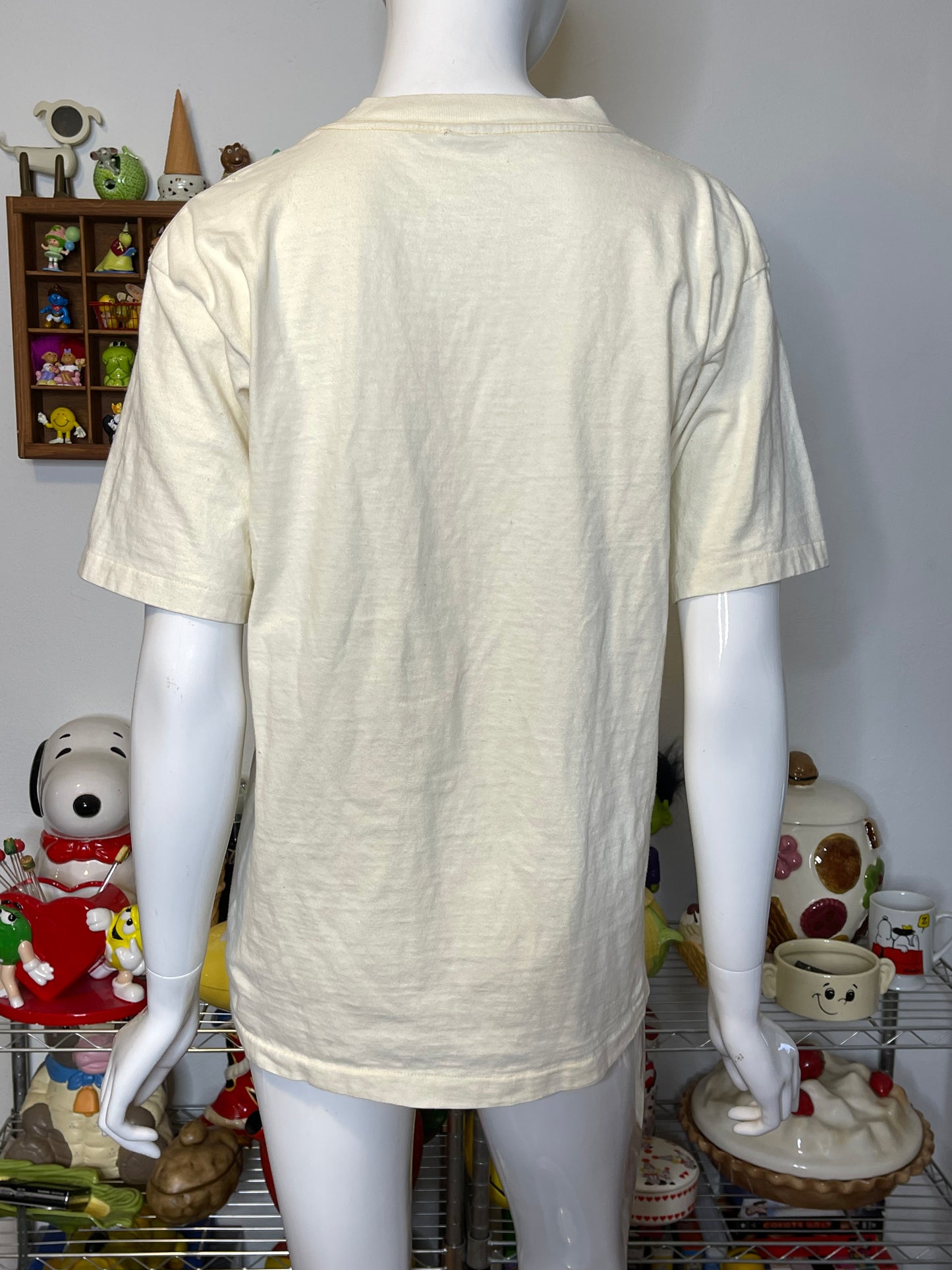 Vintage 80s White-Tailed Deer Graphic Tee Sz M