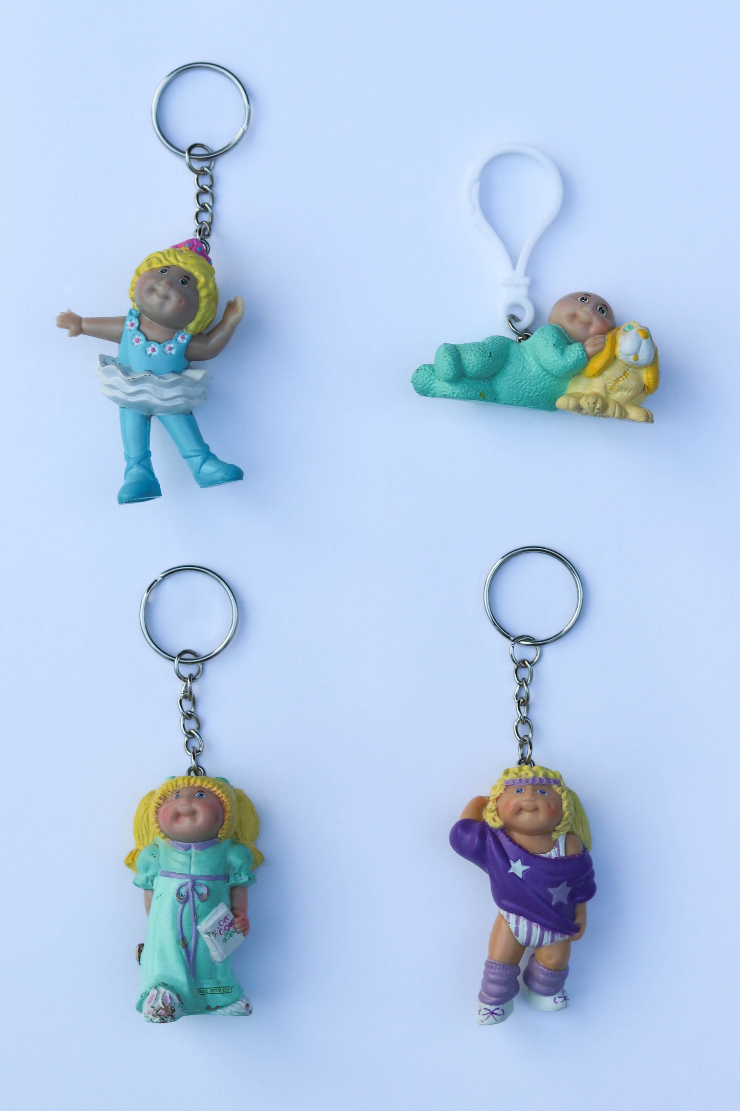 Vintage Upcycled Cabbage Patch Kids Keychains