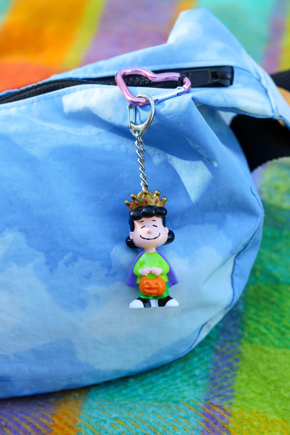 2000s Halloween Pumpkin Queen Lucy keychain + Case (B)