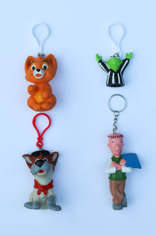 Vintage Upcycled Toy Keychains