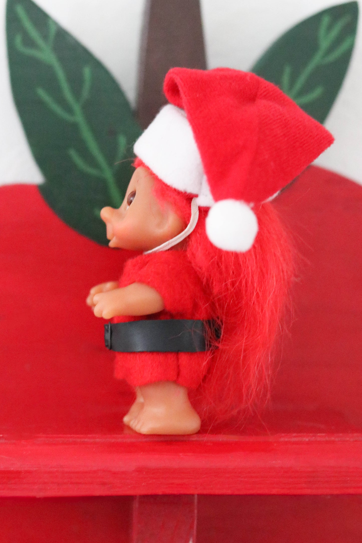 Vintage 80s Santa Helper Dam Troll