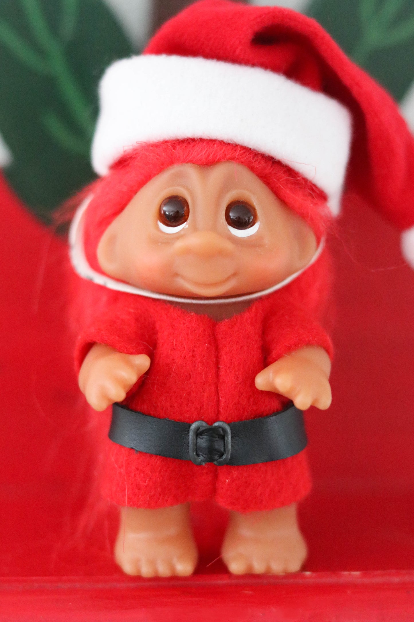 Vintage 80s Santa Helper Dam Troll