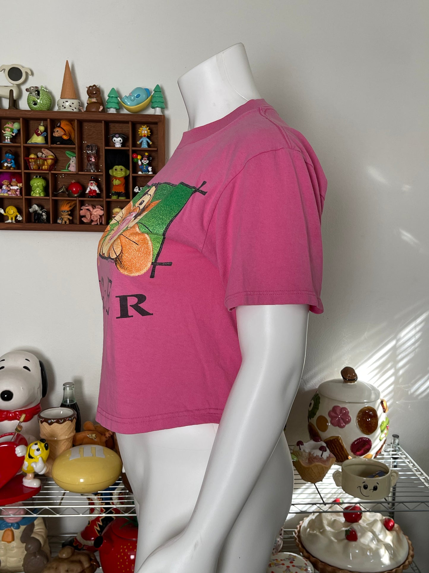 90's Pink Tigger boxy tee sz L