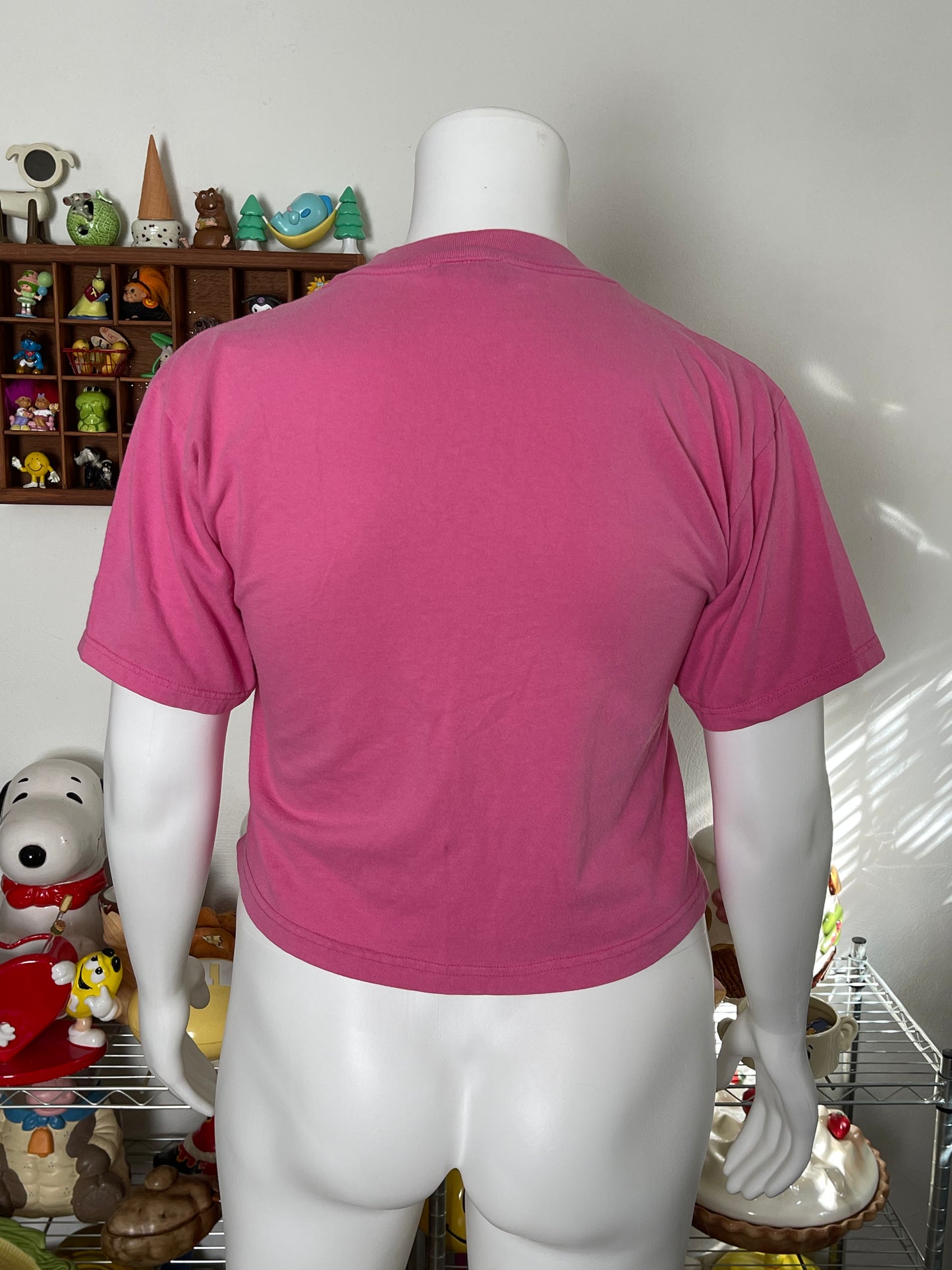 90's Pink Tigger boxy tee sz L