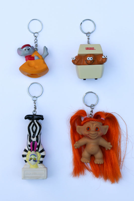 Vintage Upcycled Toy Keychains #1