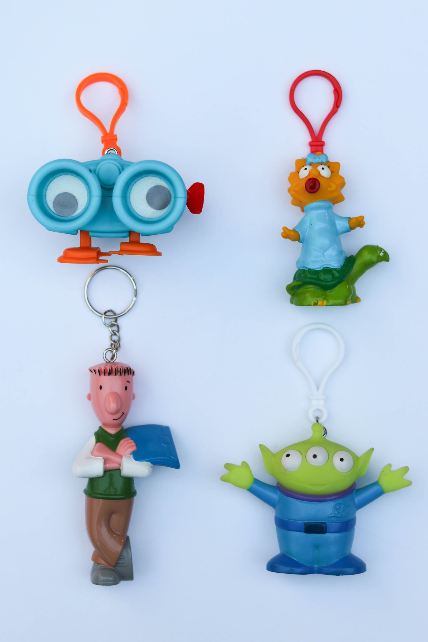Vintage Upcycled Cartoon Toy Keychains #1