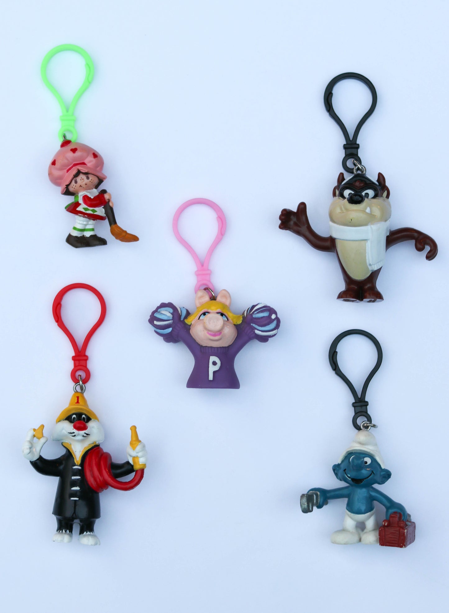 Vintage Upcycled Cartoon Toy Keychains #2