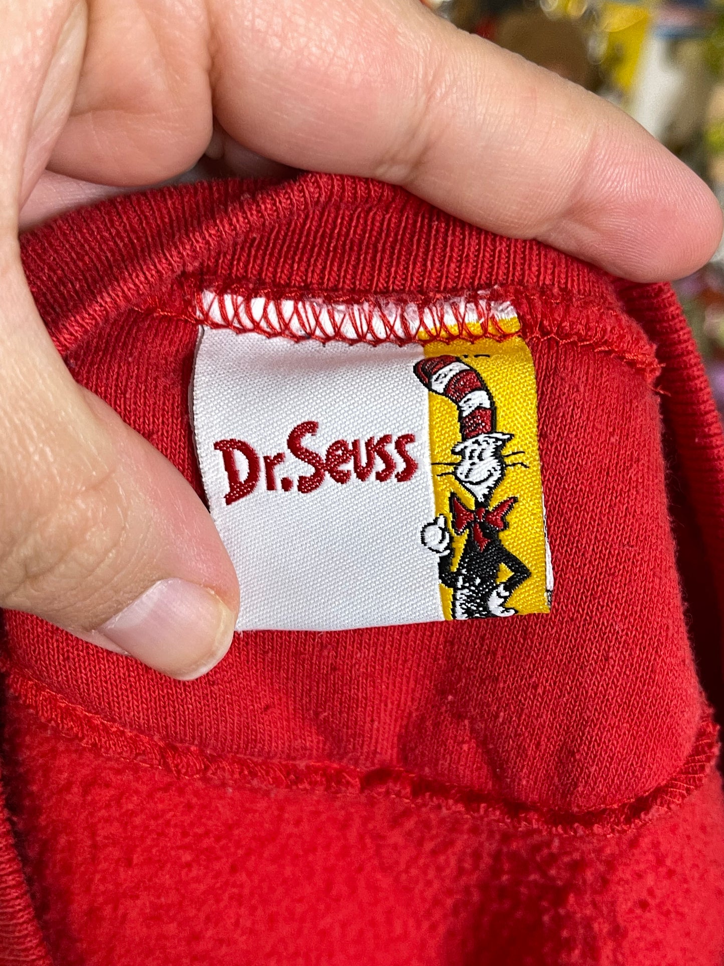 Vintage "Sam I am" Embroidered Crewneck Sweater Sz L