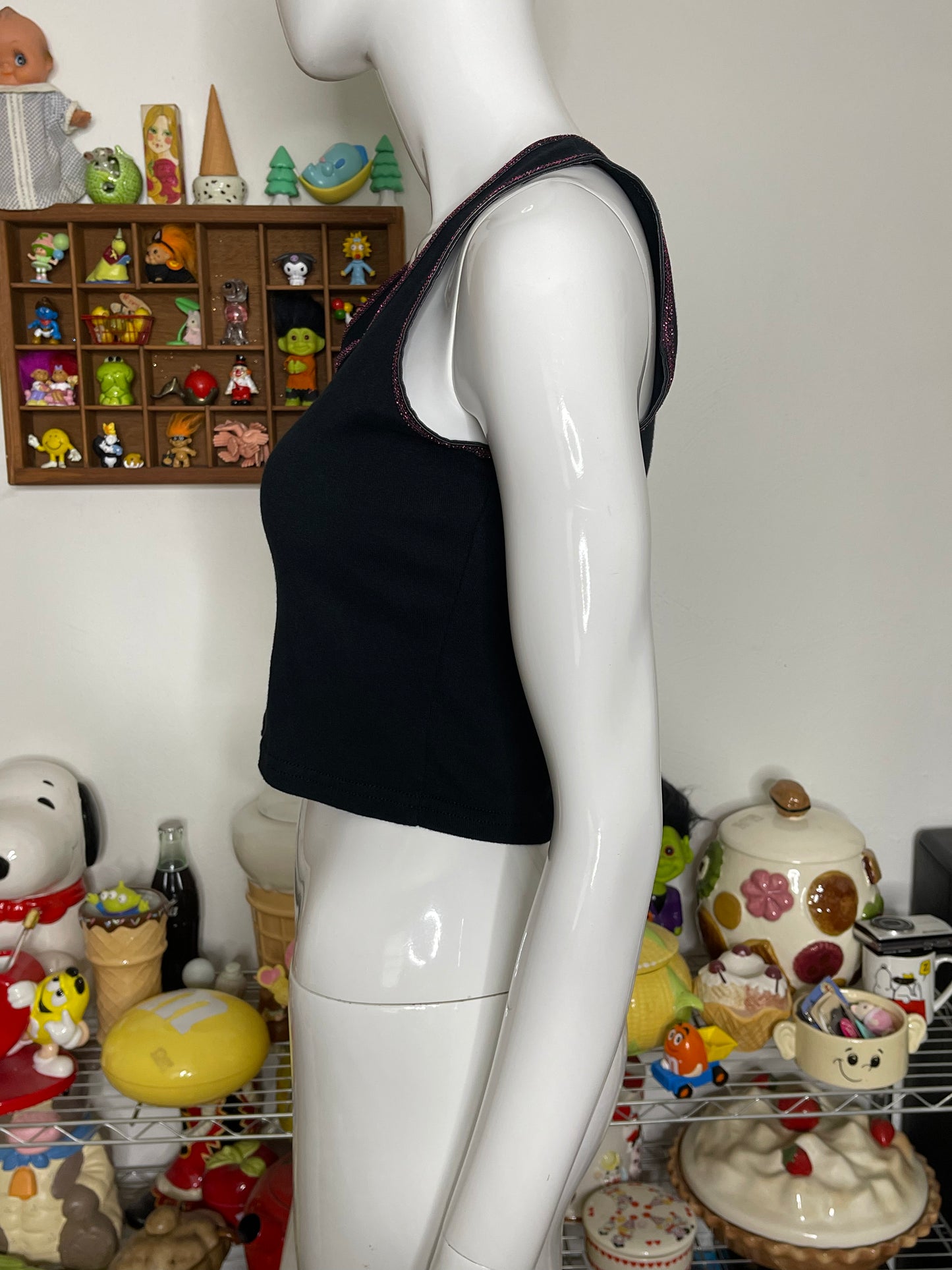 2000s 100 Years Harley Davidson Cropped Tank Top Sz S