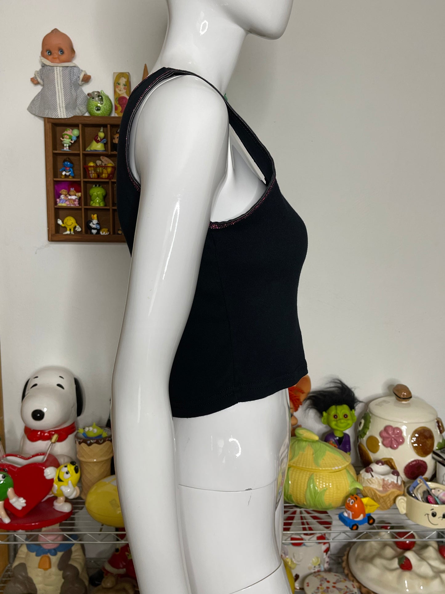 2000s 100 Years Harley Davidson Cropped Tank Top Sz S