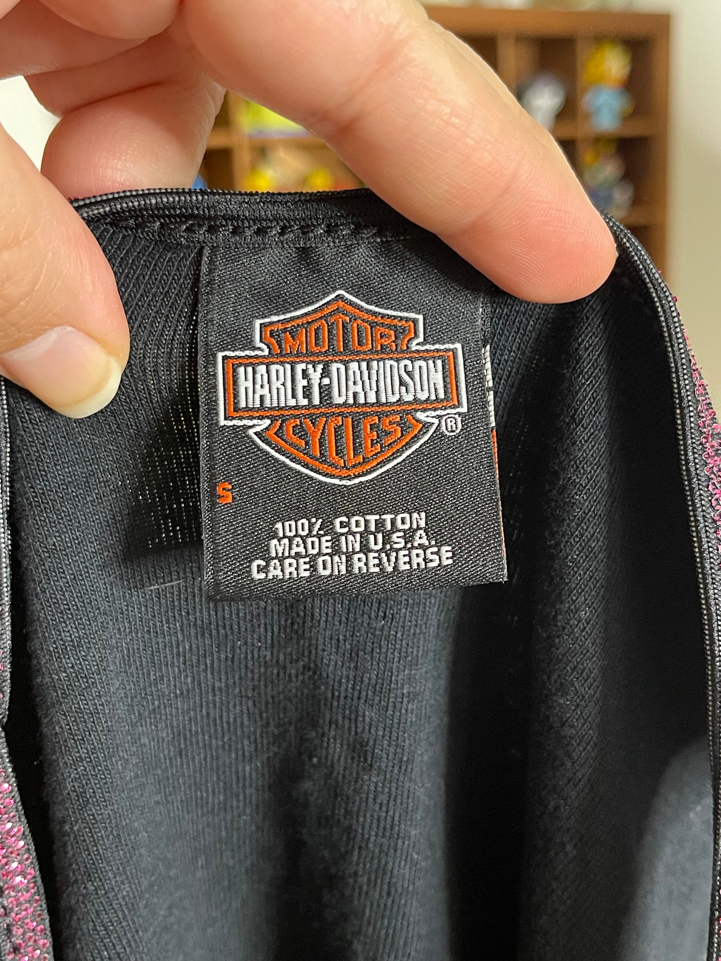 2000s 100 Years Harley Davidson Cropped Tank Top Sz S