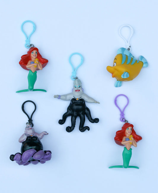 Vintage Upcycled The Little Mermaid Keychains