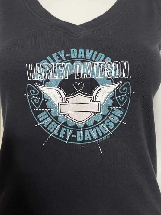 2000s Harley Davidson Angel Wings Tank Top Sz M