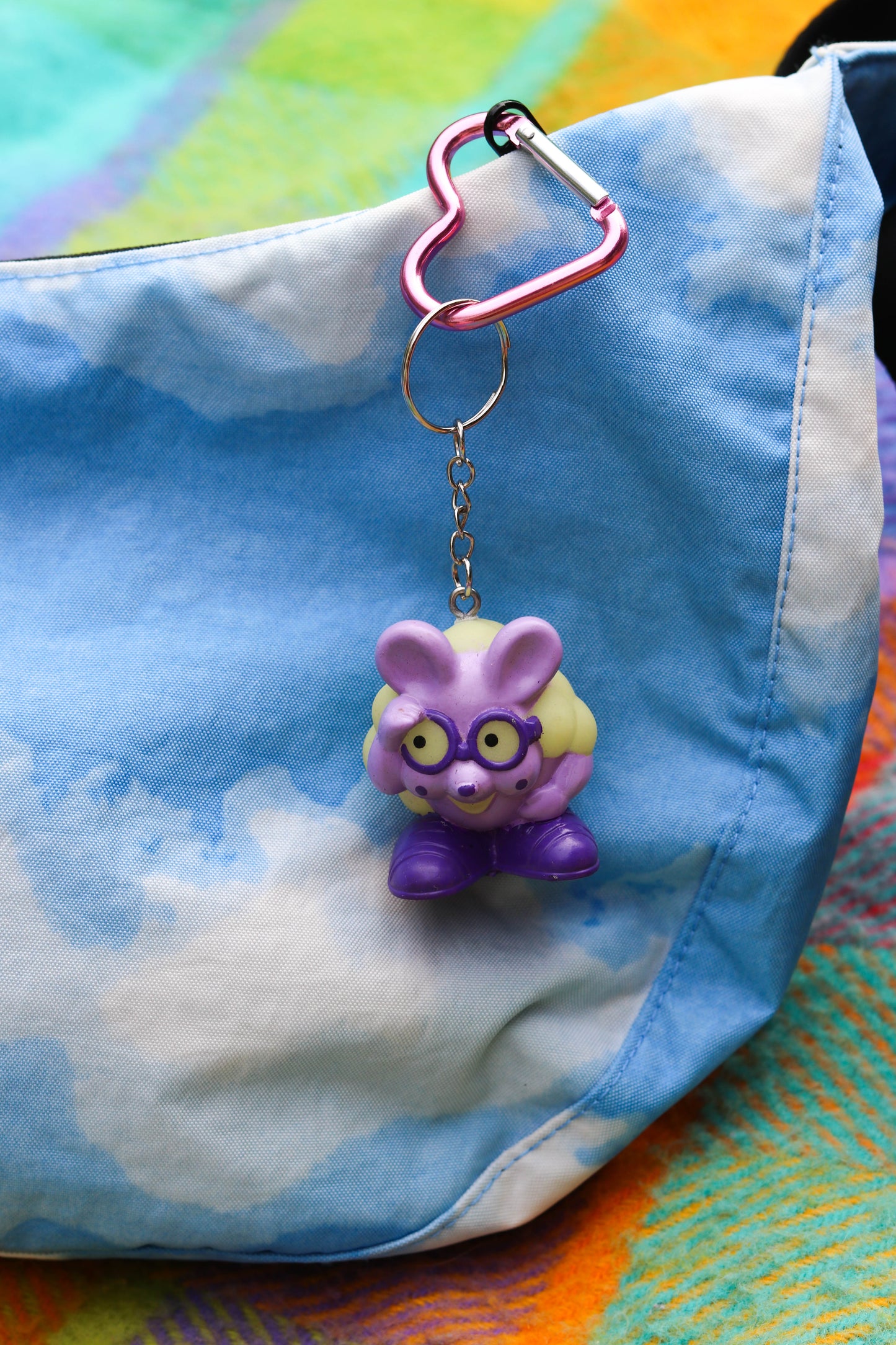 Vintage Upcycled Cartoon Toy Keychains