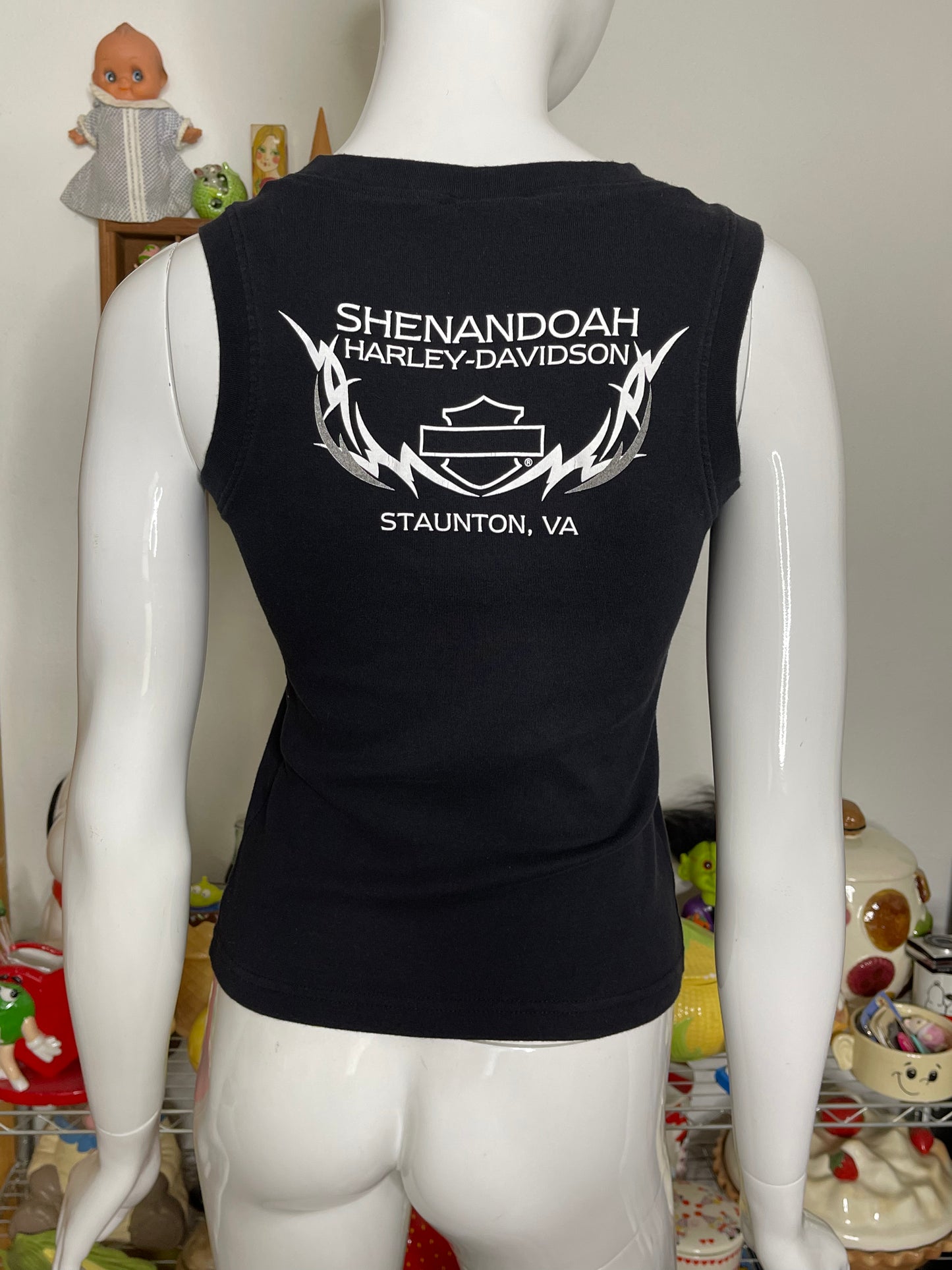 2000s Harley Davidson Angel Wings Tank Top Sz M