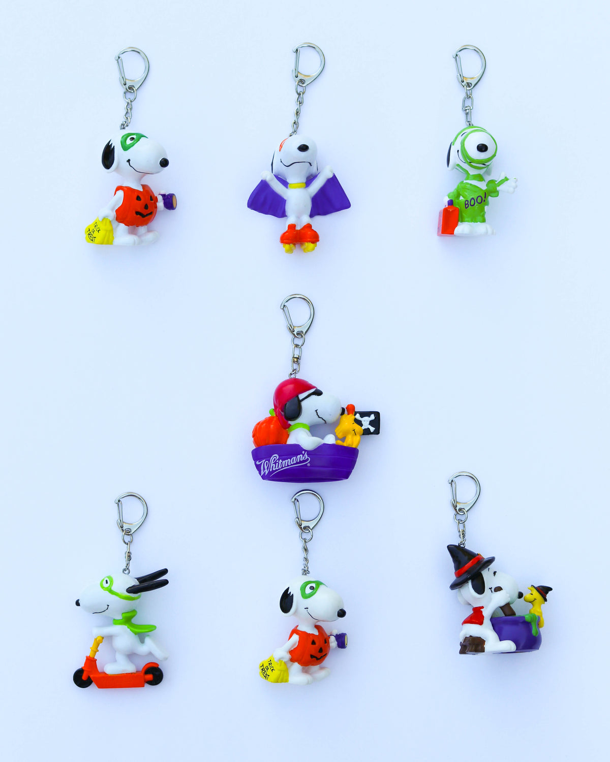 Vintage Snoopy Halloween Upcycled Keychains