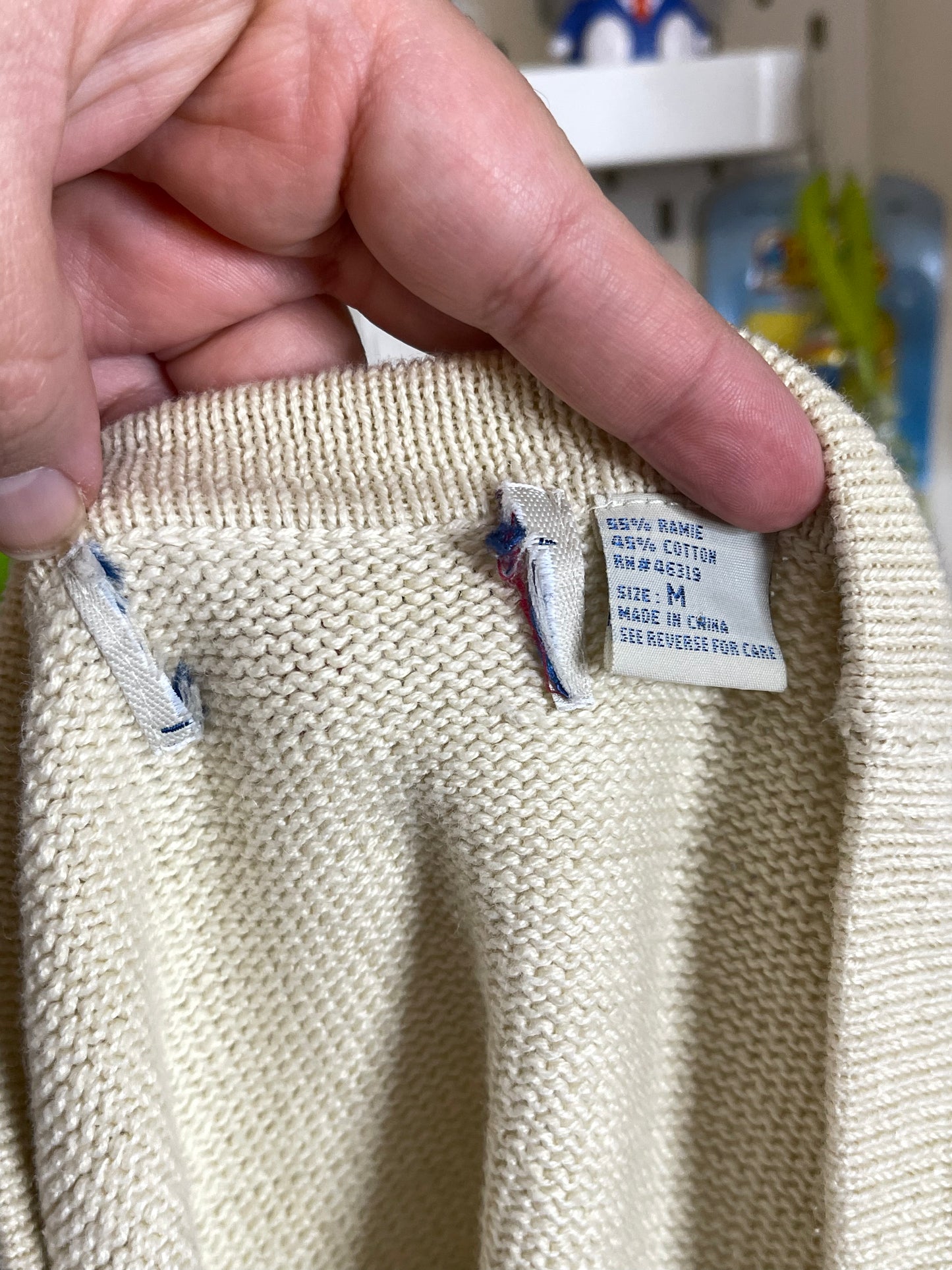 90s Dragonfly Patchwork knit vest sz M