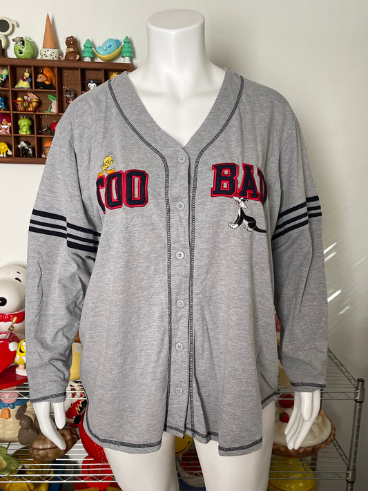 2000's Looney Tunes Plus Size Baseball long sleeve sz 2X