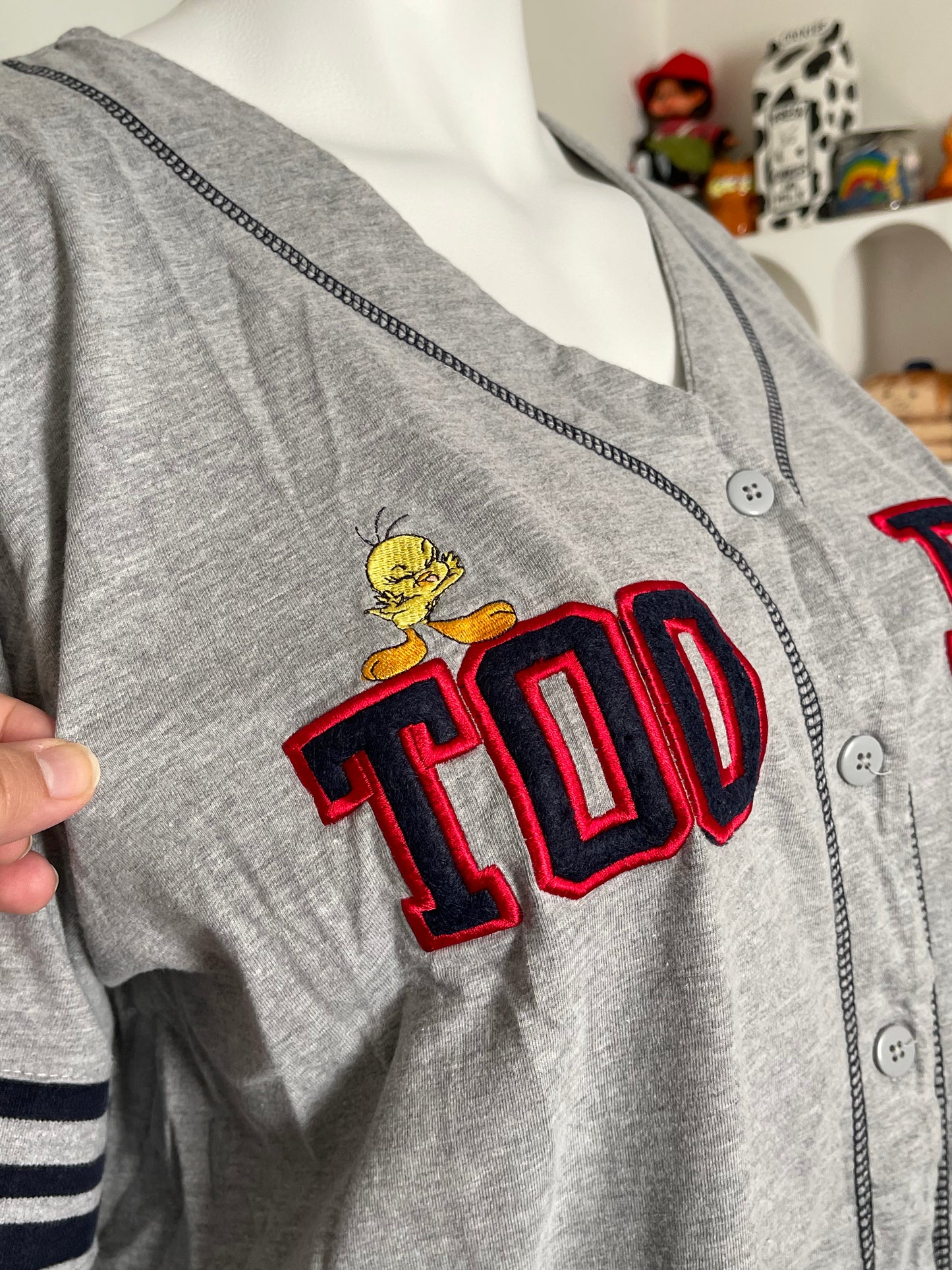 2000's Looney Tunes Plus Size Baseball long sleeve sz 2X