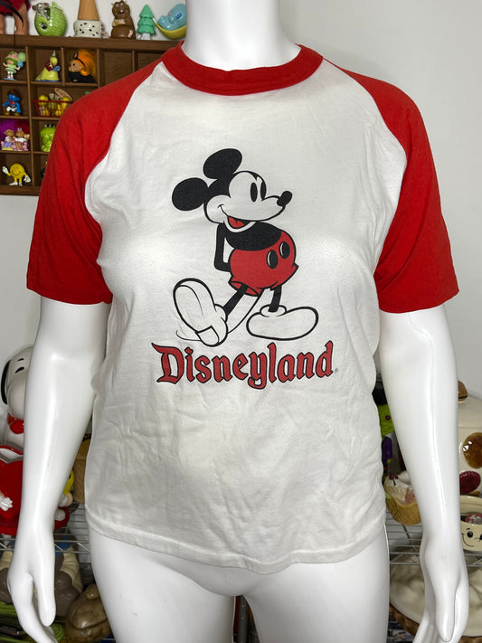 Vintage Mickey Mouse Disneyland Raglan Style Tee Sz L/XL