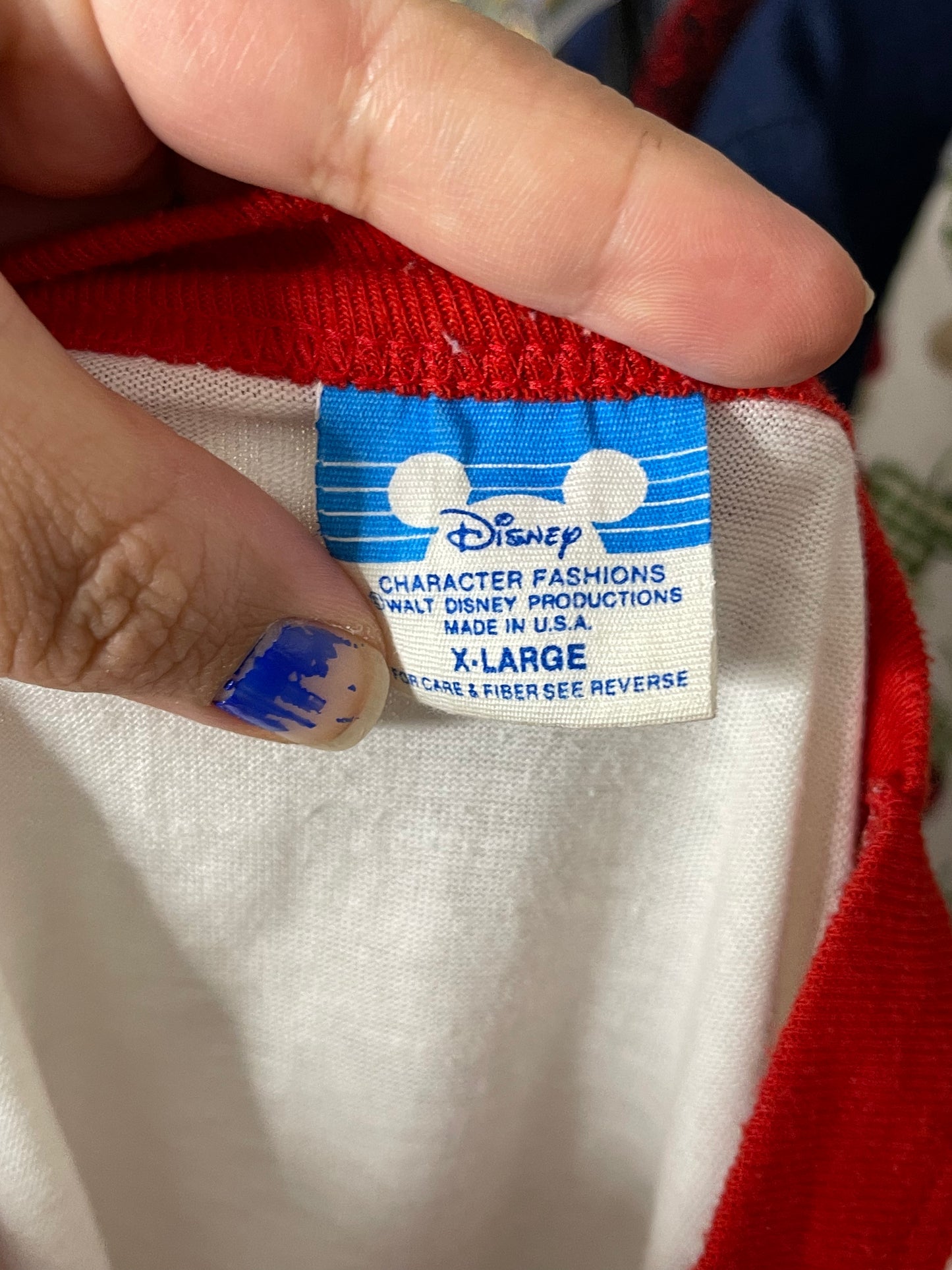 Vintage Mickey Mouse Disneyland Raglan Style Tee Sz L/XL