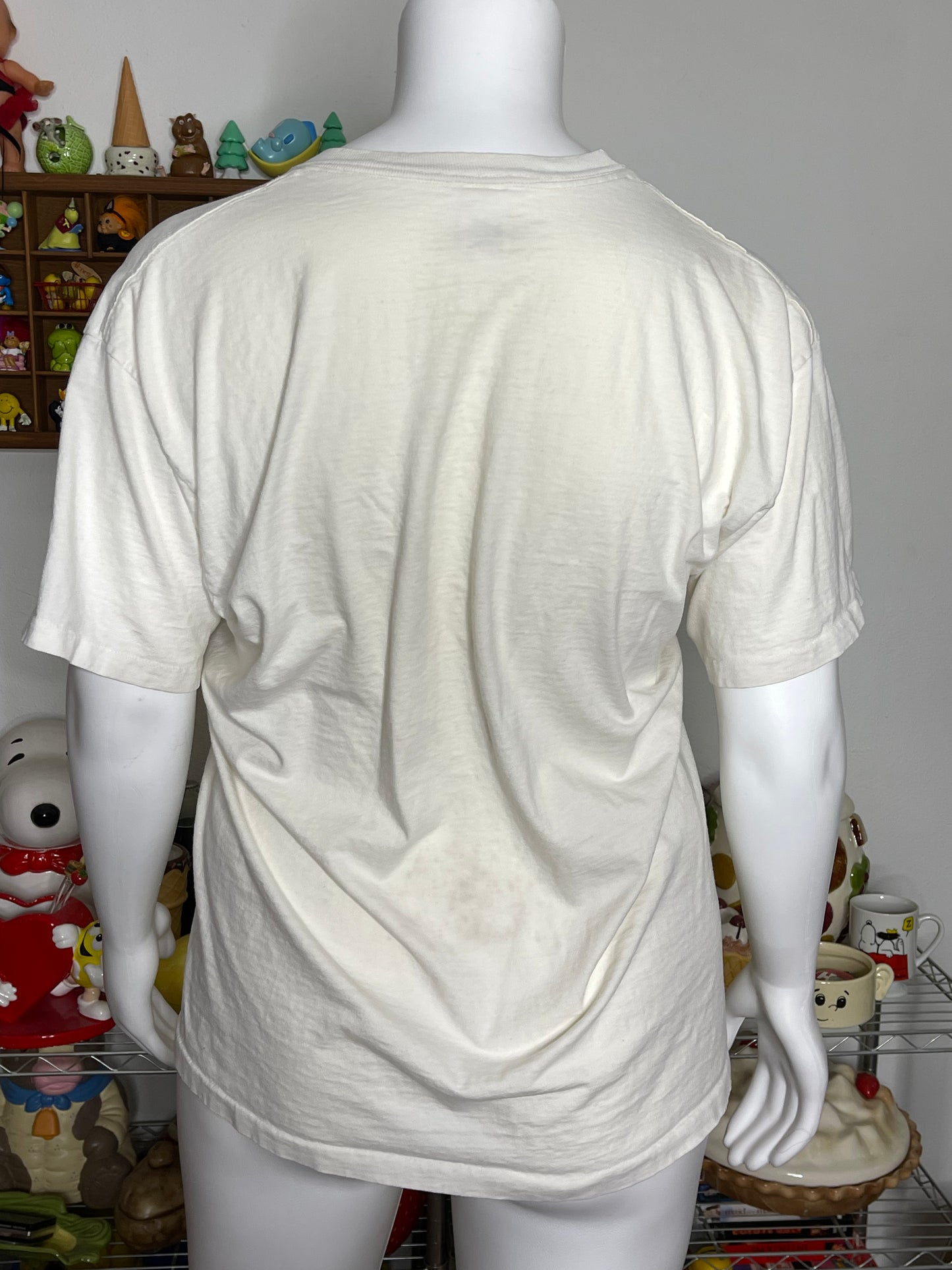 Vintage 90s " The Perfect Day" Fishing Art Graphic Tee Sz XL