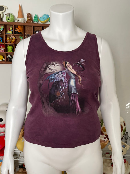 Y2K Dragon fairy tank top sz XL