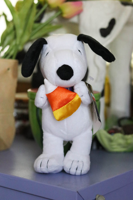 2000s Snoopy Holding Candy Corn Mini Plush