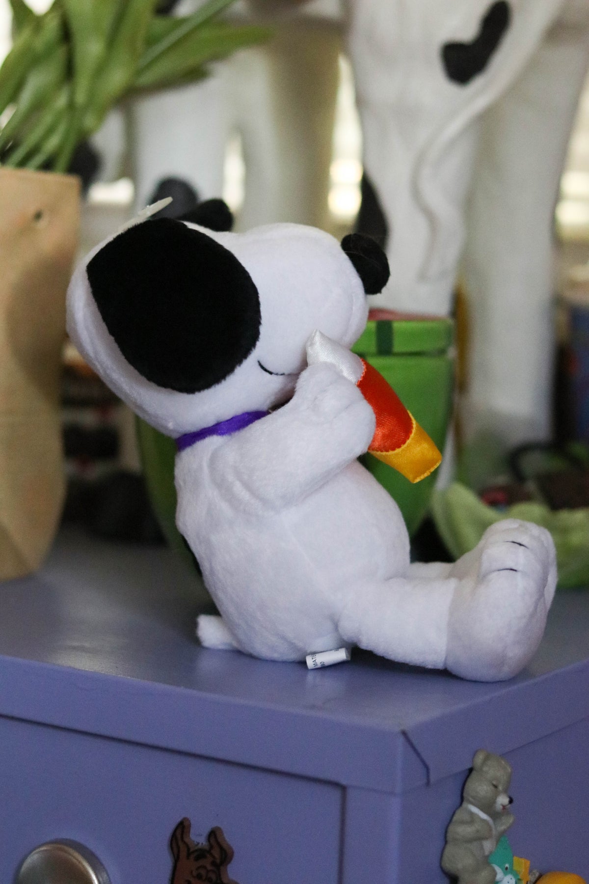 2000s Snoopy Holding Candy Corn Mini Plush