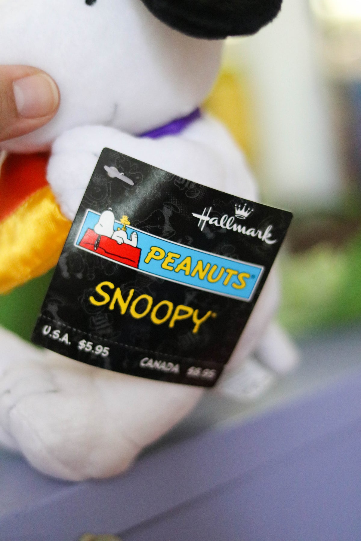 2000s Snoopy Holding Candy Corn Mini Plush