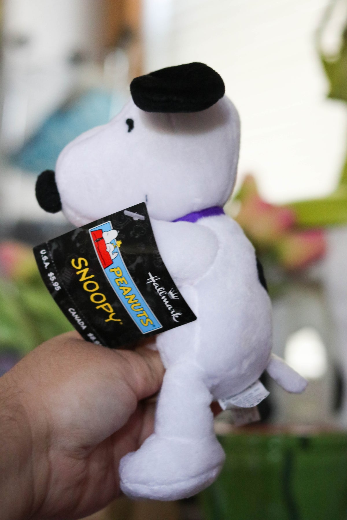2000s Snoopy Holding Candy Corn Mini Plush
