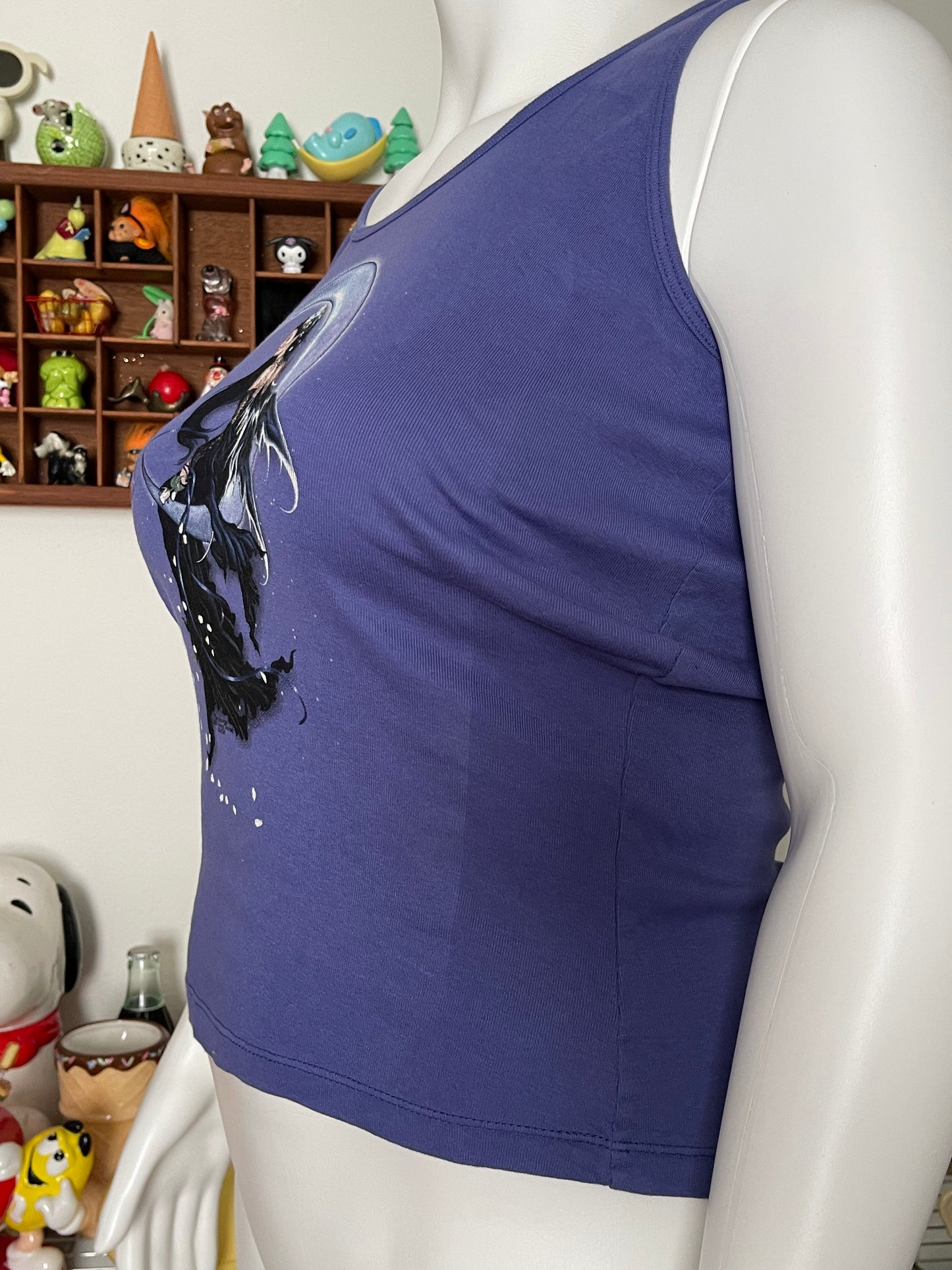 Y2K Purple dark angel fairy tank sz XL