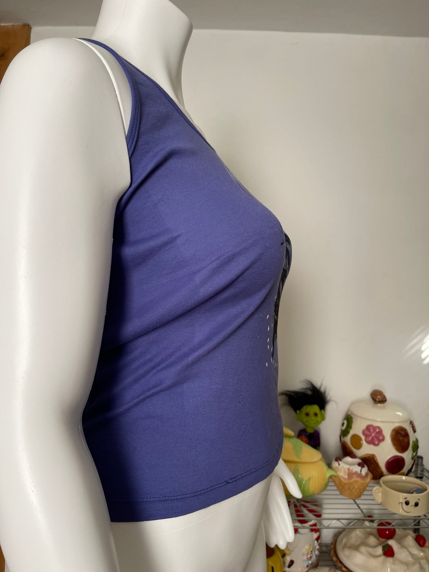 Y2K Purple dark angel fairy tank sz XL