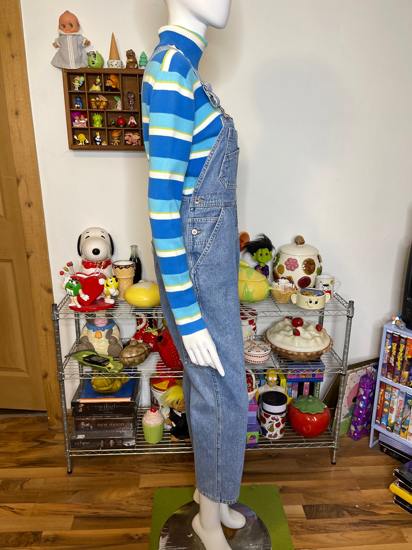 Vintage 90s Light Wash Gap Denim Overalls Sz M