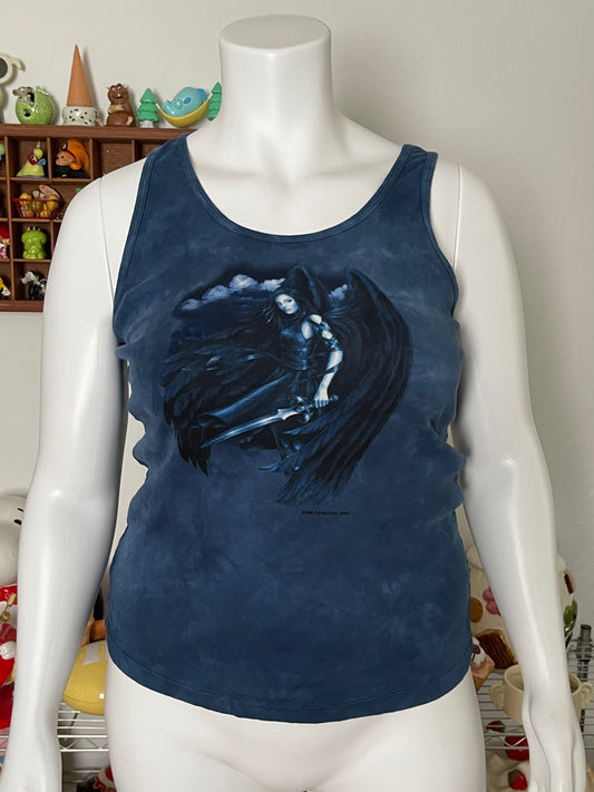 Y2K Fallen Dark Angel fairy tank sz XL