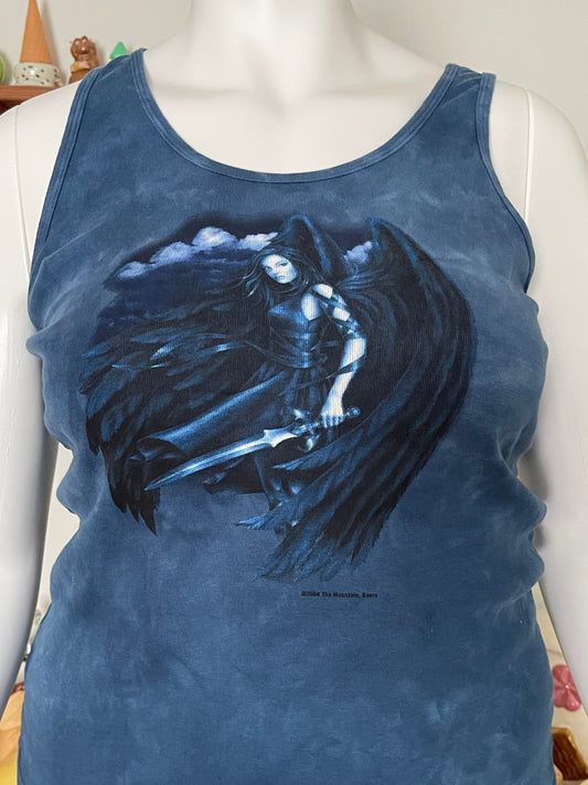 Y2K Fallen Dark Angel fairy tank sz XL