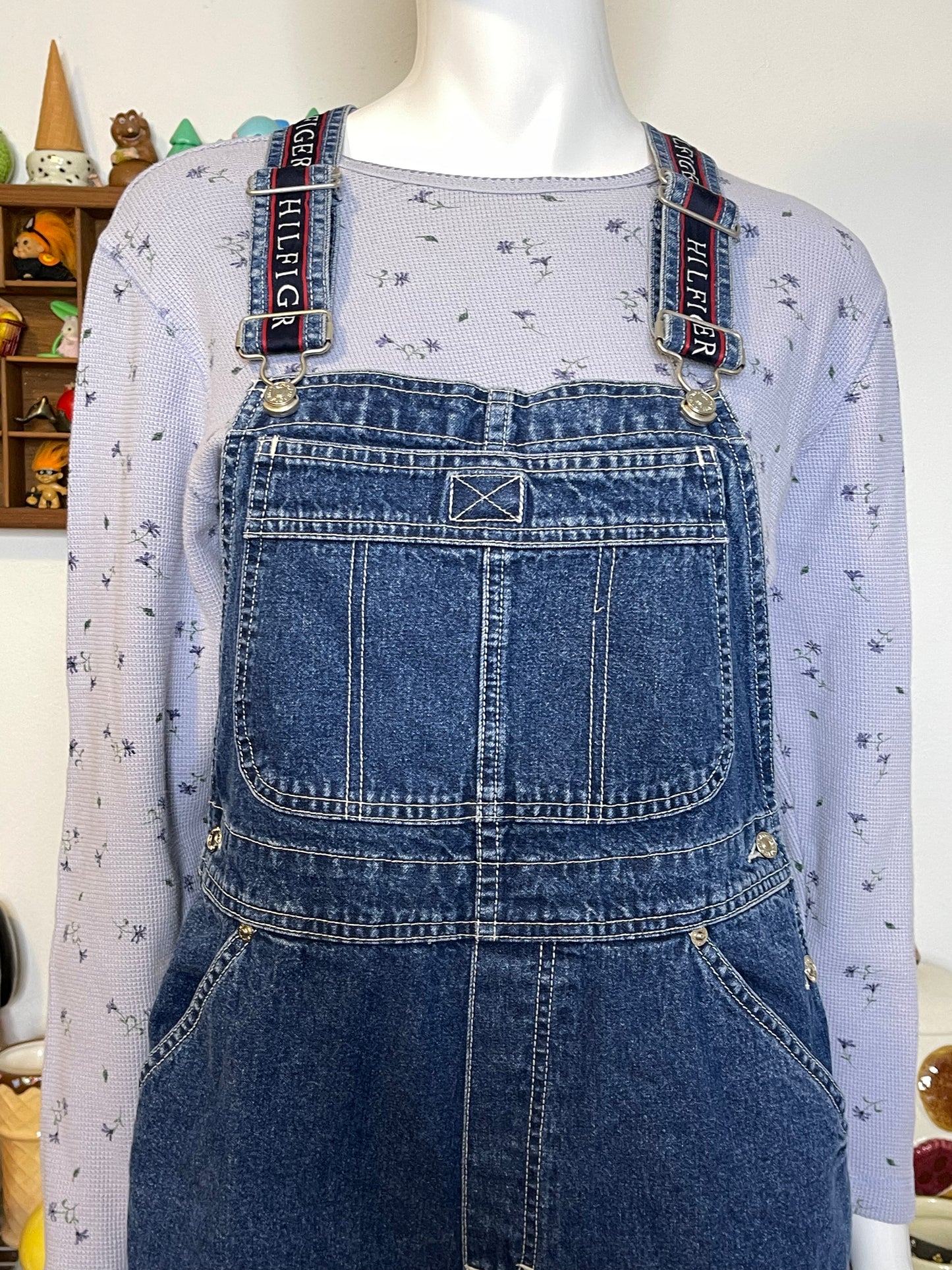 Vintage 2000s Tommy Hilfiger Denim Overalls Sz M