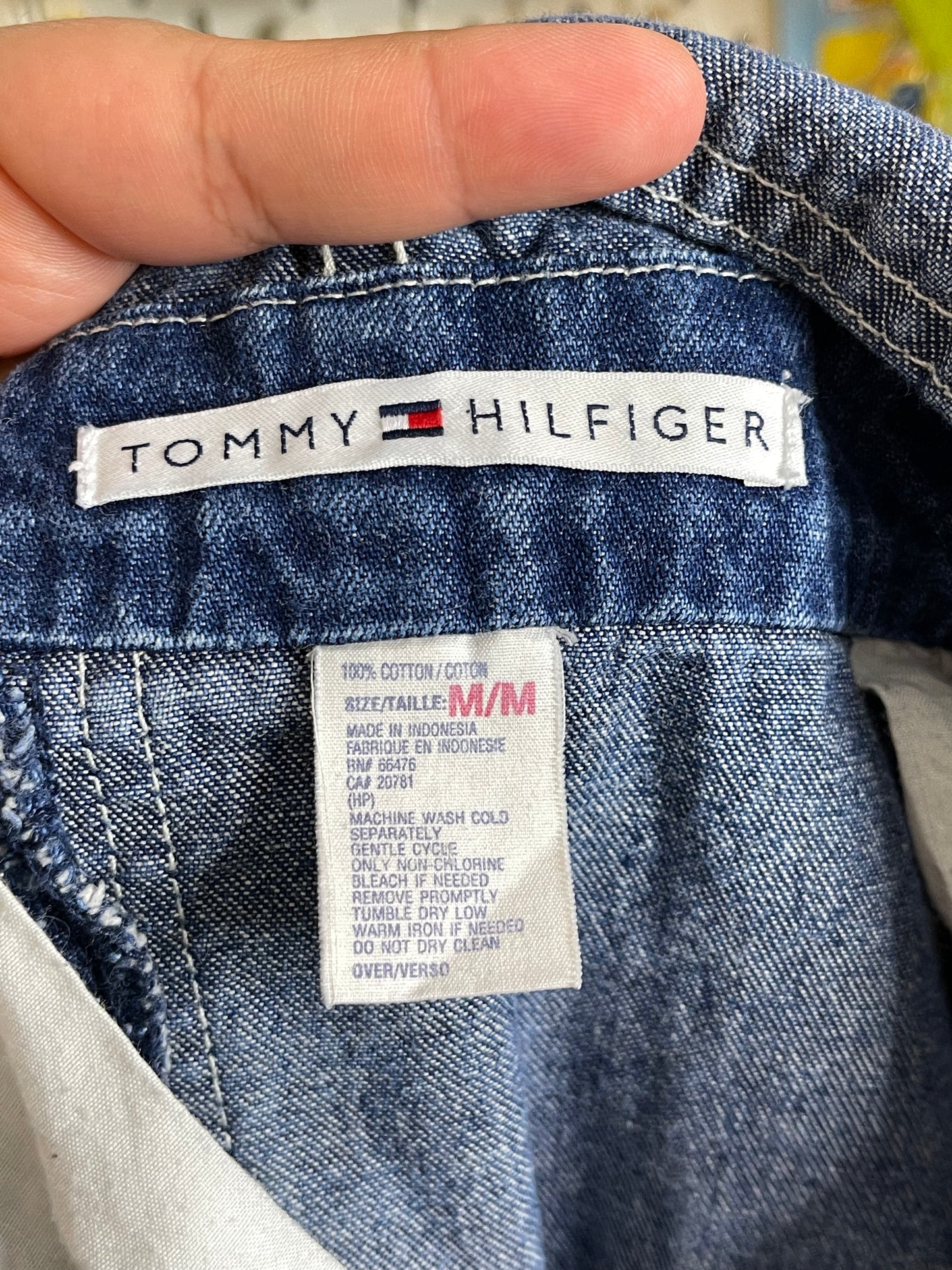 Vintage 2000s Tommy Hilfiger Denim Overalls Sz M