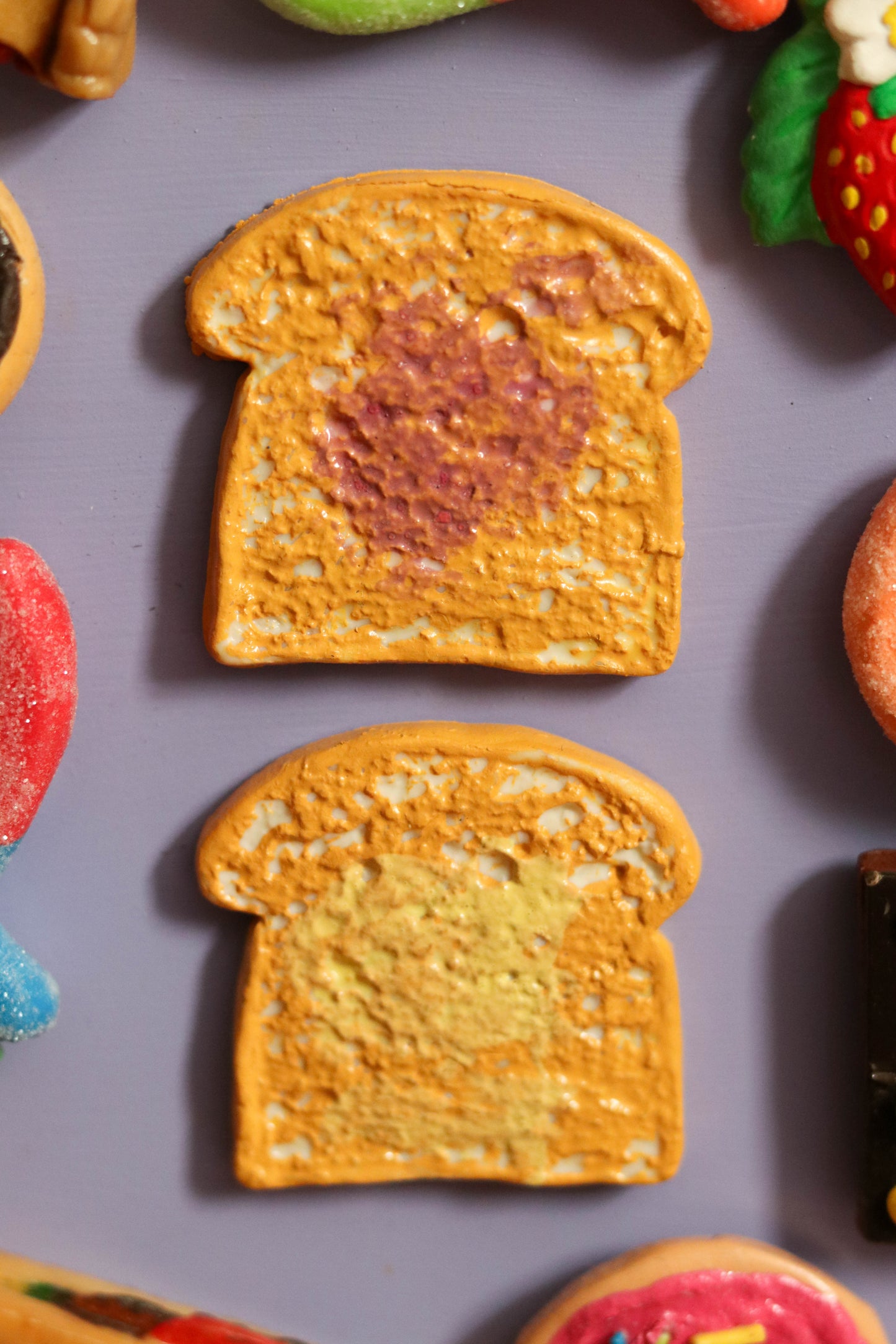 2000s Deadstock Butter & Jelly Toast Magnets