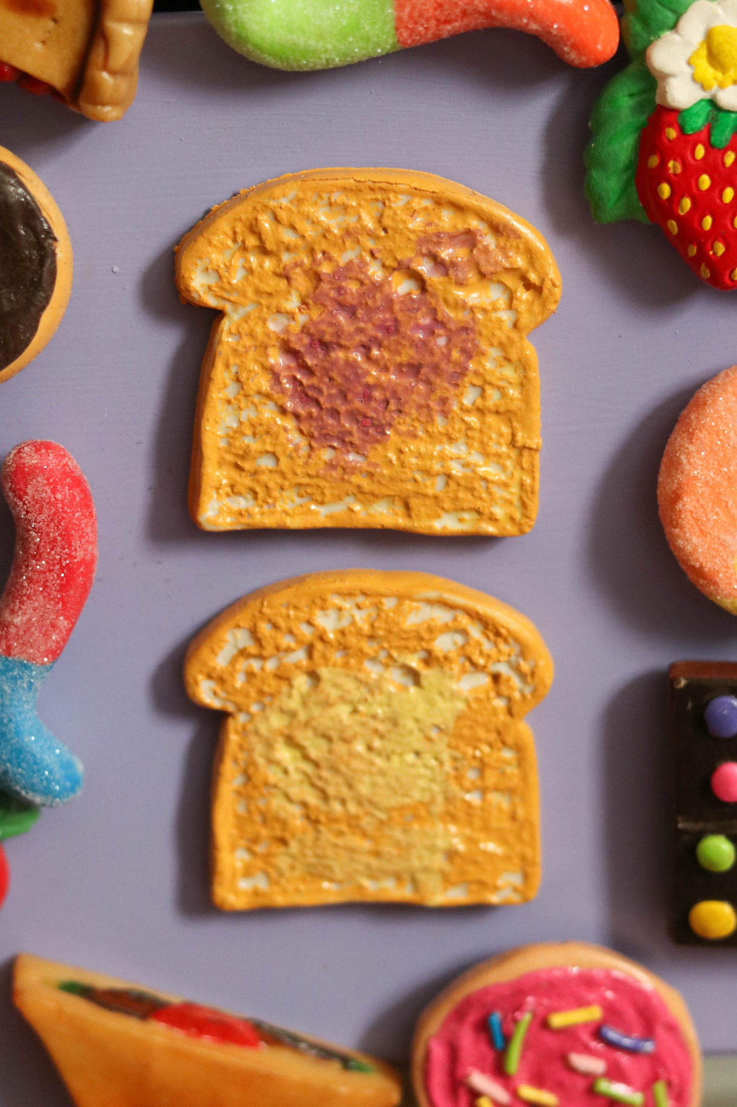 2000s Deadstock Butter & Jelly Toast Magnets