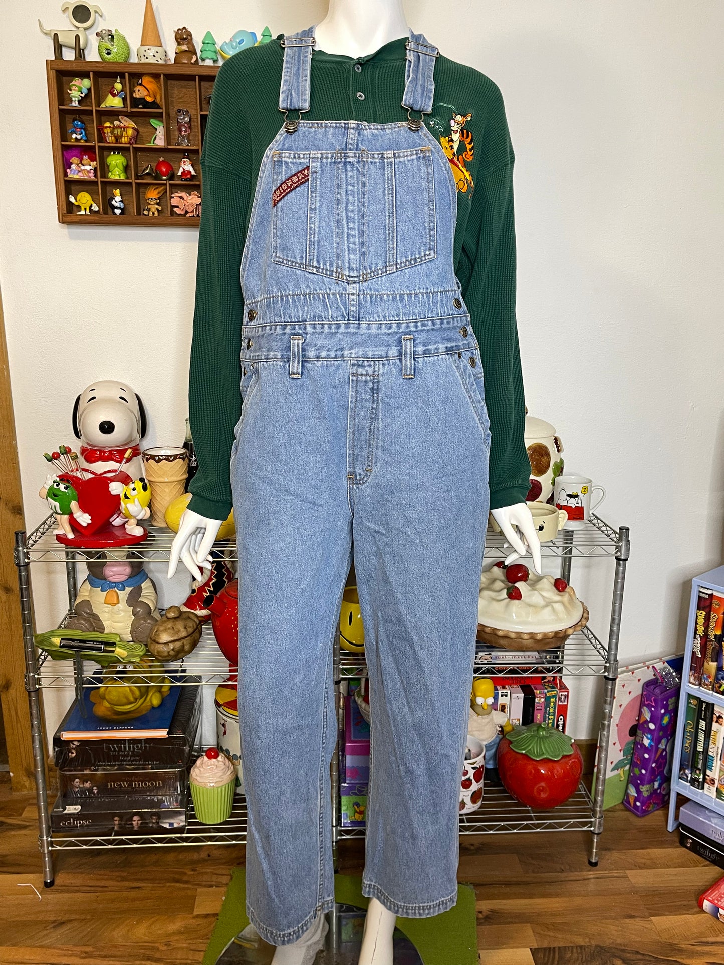 Vintage Light Wash UnionBay Denim Overalls Sz M
