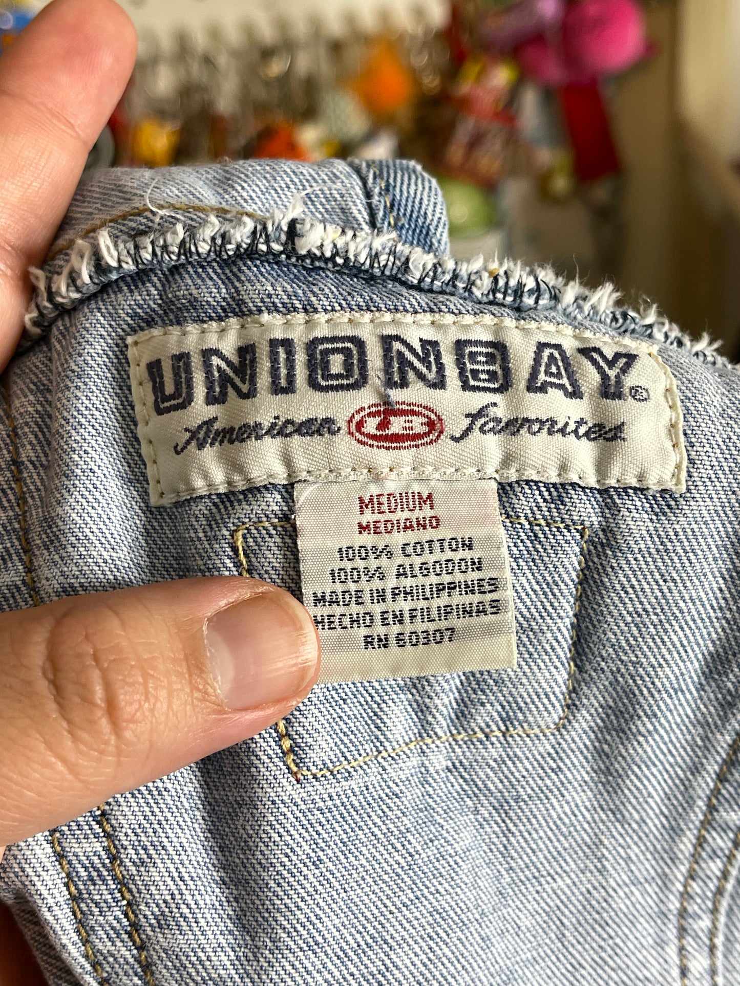 Vintage Light Wash UnionBay Denim Overalls Sz M