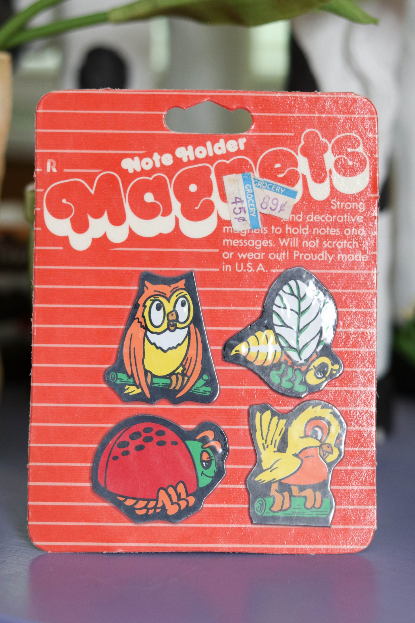 Vintage Deadstock Animal Magnets Note Holders (A)