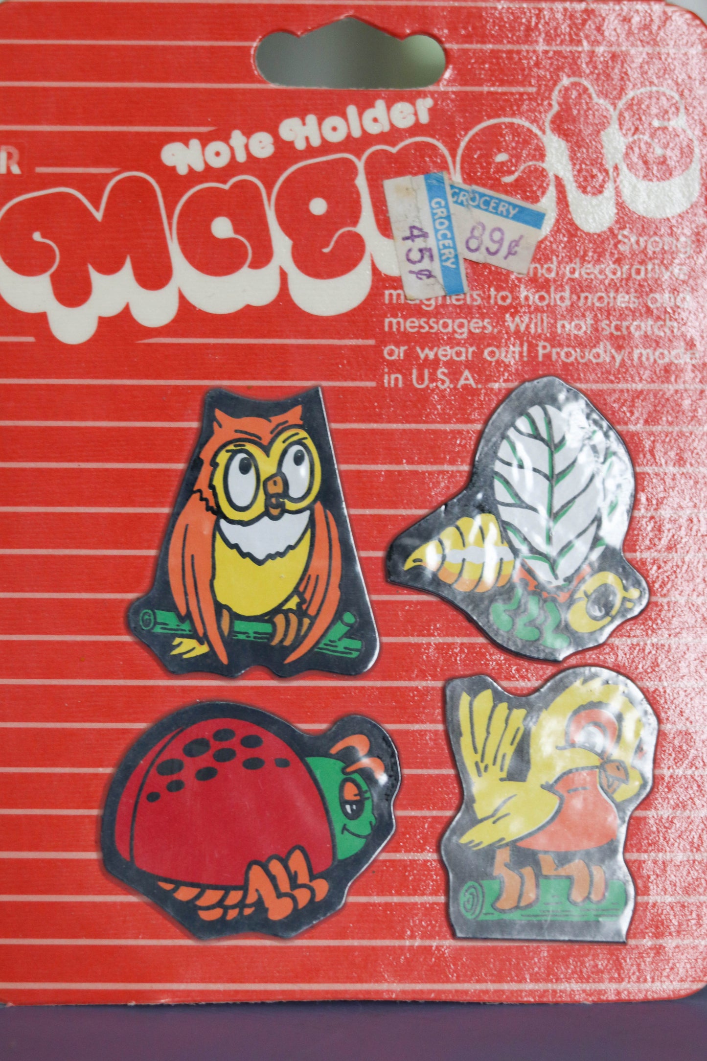 Vintage Deadstock Animal Magnets Note Holders (A)