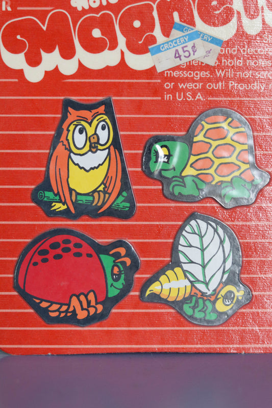 Vintage Deadstock Animal Magnets Note Holders (C)