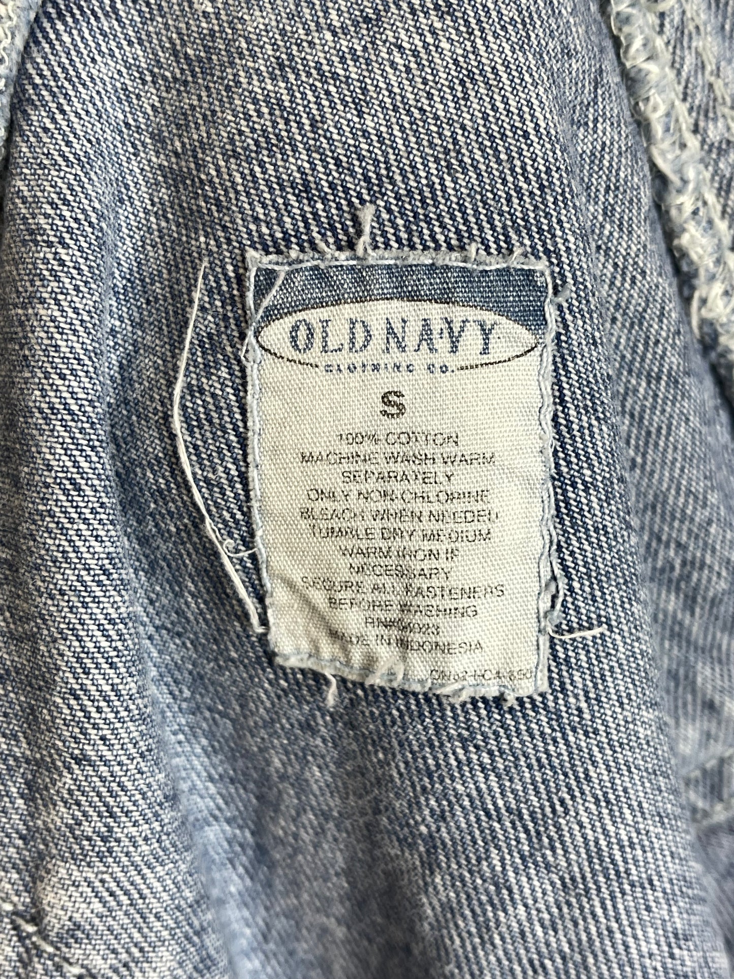 Vintage 2000s Baggy Light Wash Denim Overalls Sz S